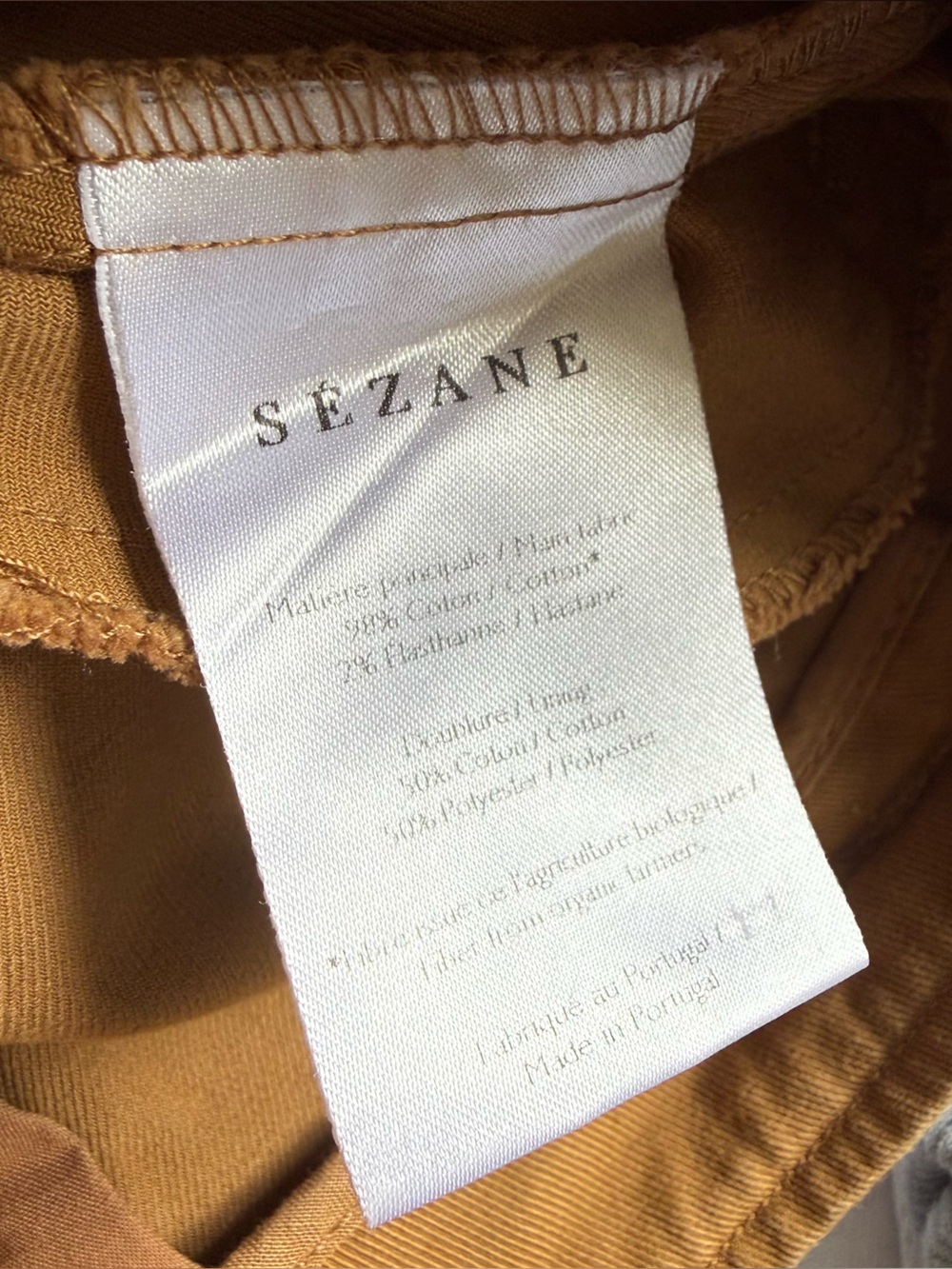 Sezane | rome shorts in caramel - Picture 4 of 7